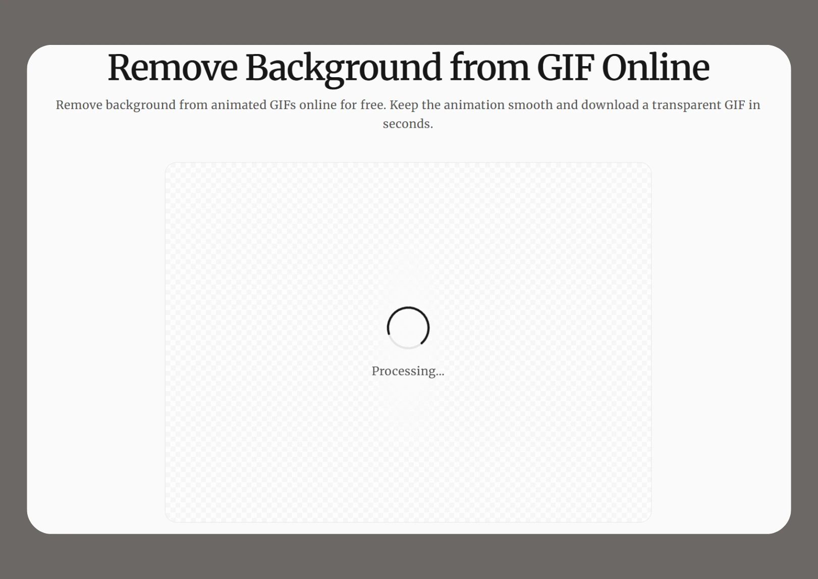 AI removing background from a GIF frame by frame